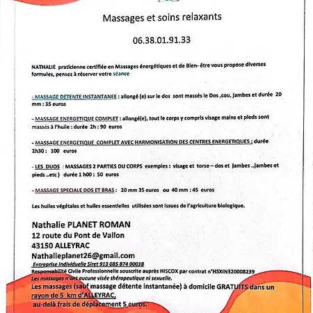 Le D'alleyrac Apartamento *